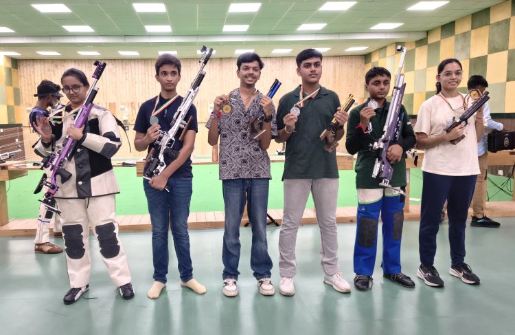 ईगल आई शूटिंग अकादमी के प्रशिक्षुओं ने जीते सात पदक