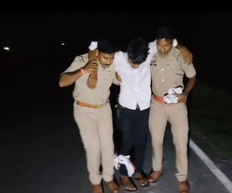 प्रयागराज: मुठभेड़ में पच्चीस हजार का इनामी बदमाश गोली लगने से घायल