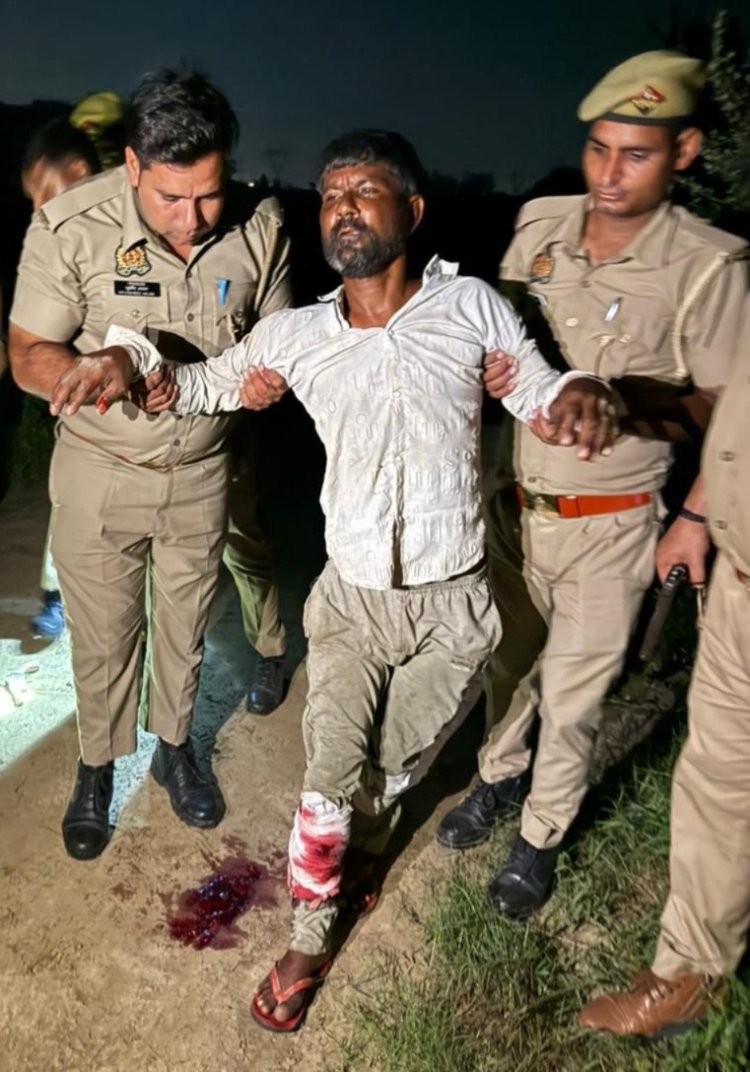 गाजियाबाद में पुलिस मुठभेड़ में बावरिया गिरोह के सदस्य समेत दो बदमाश घायल, गिरफ्तार