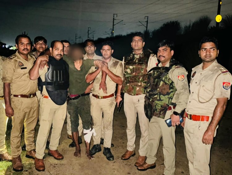 प्रयागराज में एक अन्य मुठभेड़ के बीच पच्चीस हजार का इनामी गोली लगने से घायल