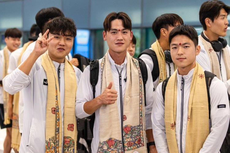 एशिया कप 2025: खिताब बचाने बिहार पहुँची कोरिया हॉकी टीम