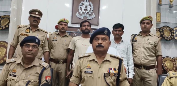 अवैध खनन वसूली गैंग के 25-25 हजार के दाे ईनामी बदमाश गिरफ्तार