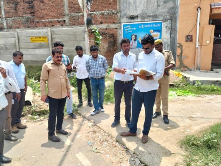 नगर आयुक्त ने नगर सृजन योजना का निरीक्षण कर दिये निर्देश