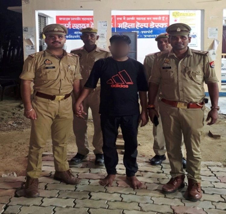 प्रयागराज : पन्द्रह हजार का ईनामी बदमाश गिरफ्तार