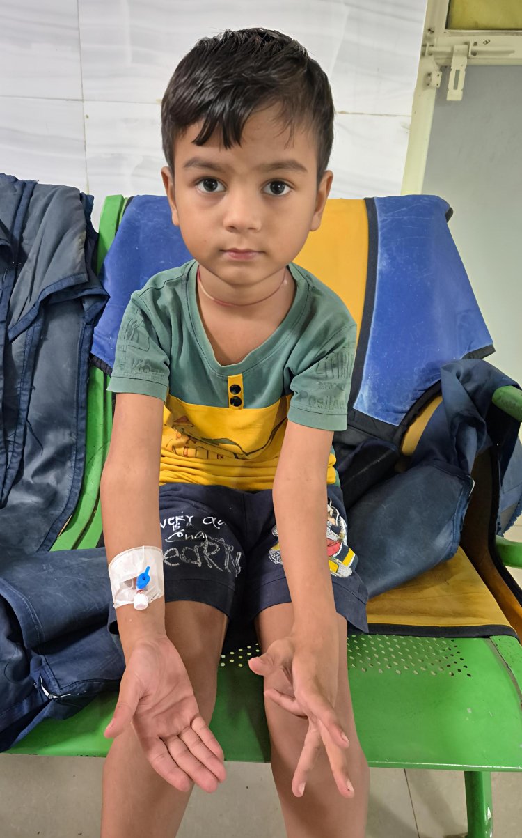 जन्मजात रेडियोउलनार सिनोस्टोसिस से पीड़ित बच्चे का एसआरएन में हुआ सफल आपरेशन