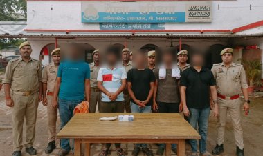 लूट करने वाले गिरोह के पांच सदस्य गिरफ्तार, दो मोटर साइकिल,तमंचा एवं नगदी बरामद