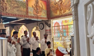 चंद्र ग्रहण के सूतक काल से पहले मां विंध्यवासिनी में हुई विशेष पूजा-अर्चना