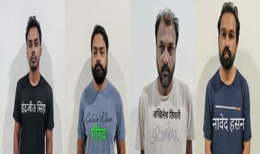 यूपी एसटीएफ ने साइबर ठगी में बैंक मैनेजर समेत चार आरोपितों को दबोचा