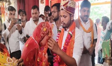 कौशाम्बी में शाबरीन बनी सीता,अभिषेक संग लिए सात फेरे