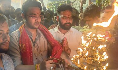 विश्व हिंदू परिषद, बजरंग दल ने पंचम नवरात्र पर की सामूहिक महाआरती