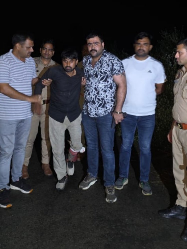 पुलिस मुठभेड़ में 25 हजार रुपये का इनामी शातिर लुटेरा घायल, गिरफ्तार