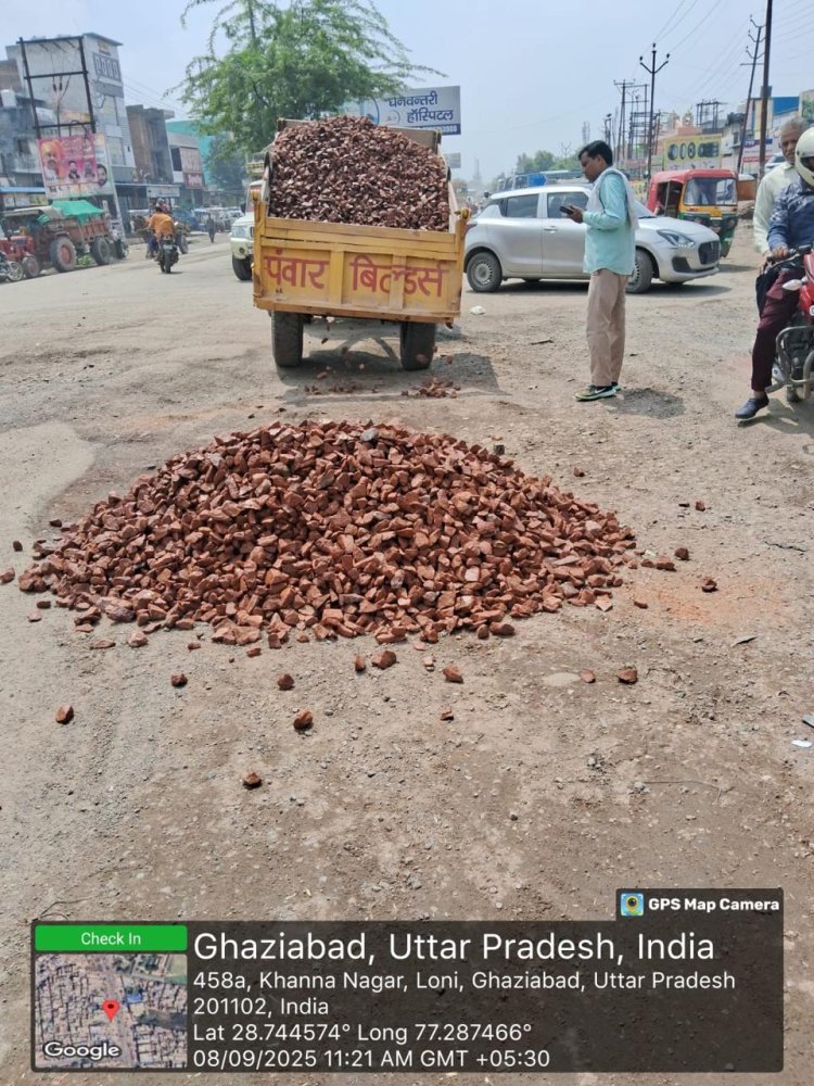 गाजियाबाद की सड़कें होंगी गड्ढा मुक्त, लोक निर्माण विभाग ने शुरू किया अभियान