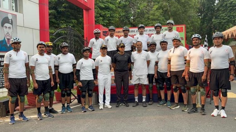 रेड ईगल डिवीजन ने 1965 के युद्ध नायकों के सम्मान में साइकिलिंग अभियान को दिखाई हरी झंडी