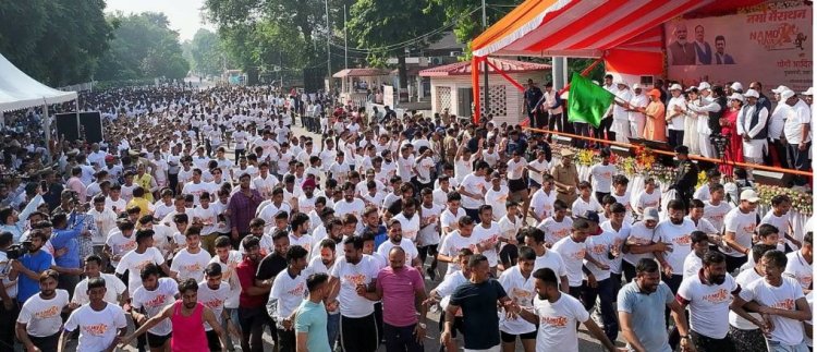 यूपी के 16 महानगरों में आयाेजित हुई ‘नमो मैराथन‘