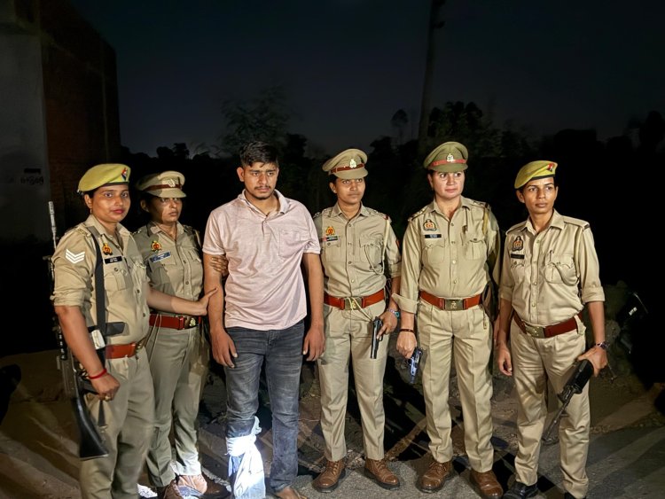 पुलिस सुरक्षा में तमंचा चलाने वाला अनीश मुठभेड़ में गिरफ्तार