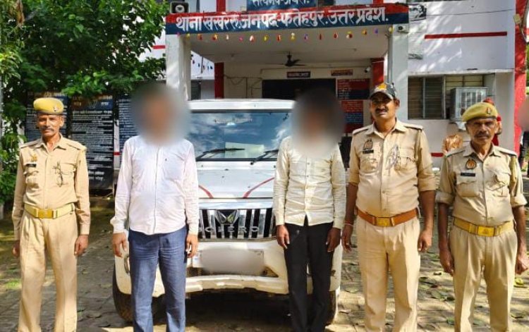 पुलिस ने दाे शातिर चाेराें काे गिरफ्तार कर भेजा जेल