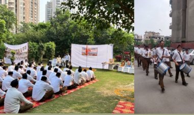 शताब्दी वर्ष के उपलक्ष्य में 72 स्थानों पर आरएसएस ने किया पद संचलन कार्यक्रम