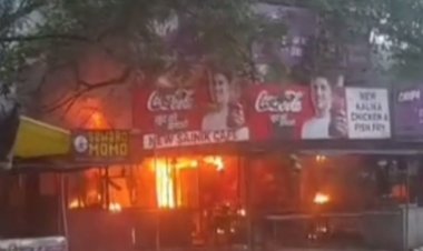 वाराणसी के छावनी क्षेत्र में छह सिलेंडरों में विस्फोट से लगी भीषण आग