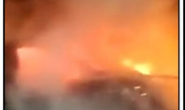 चलती कार में लगी आग, चालक ने कूदकर बचाई जान