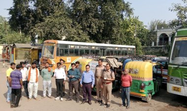 परिवहन विभाग ने 57 वाहन किए सीज, 10 लाख से अधिक जुर्माना लगाया