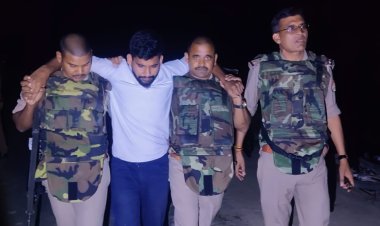 नेपाल भाग रहा 25 हजार का इनामी बदमाश मुठभेड़ में गिरफ्तार,पैर में लगी गोली