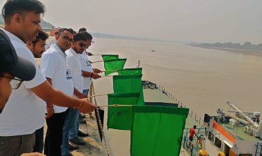 मल्टी-मॉडल टर्मिनल, रामनगर से मालवाहक जहाज साहिबगंज के लिए रवाना