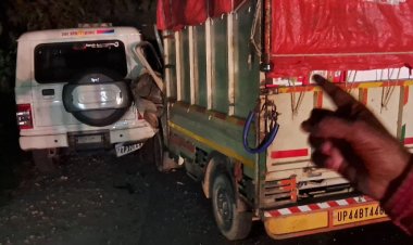 तेज रफ्तार मैजिक ने बोलेरो में मारी टक्कर, हेड कांस्टेबल की मौत