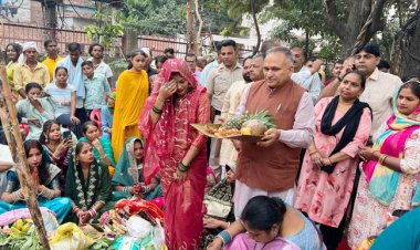 सोनीपत में छह जगह हुई छठ पूजा,हजारों ने की समृद्धि कामना