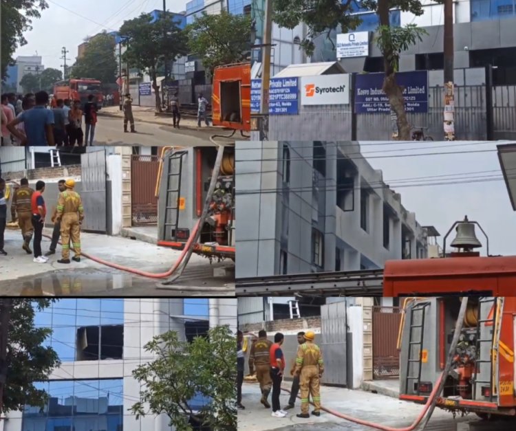 फैक्ट्री में लगी भयंकर आग