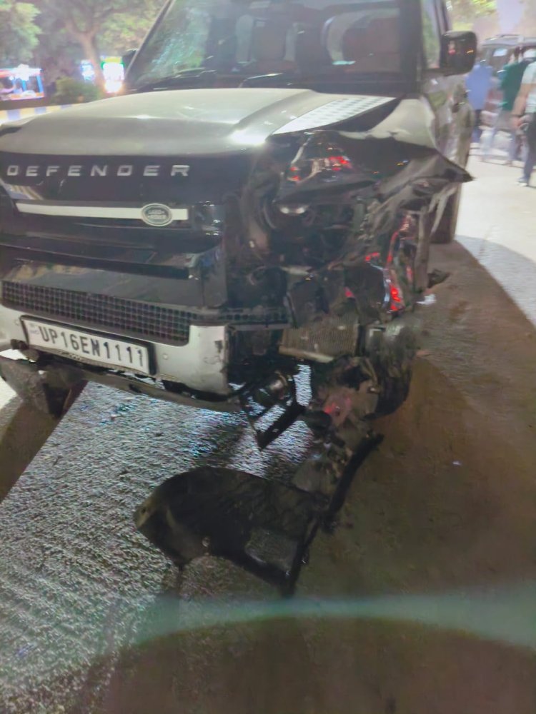 नशे में धुत्त डिफेंडर कार चालक ने छह वाहनों में मारी टक्कर, गिरफ्तार