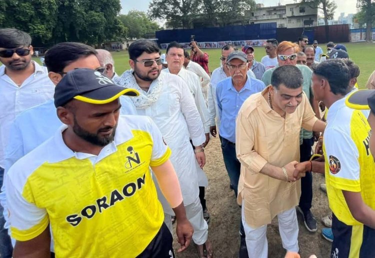 नीलम करवरिया कप टी-20 क्रिकेट प्रतियोगिता के पहले दिन सोरांव और शहर दक्षिणी विधानसभा को मिली जीत