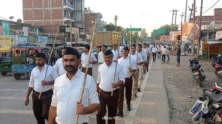 सैकड़ों स्वयंसेवकों ने दिया एकता और राष्ट्रभक्ति का संदेश