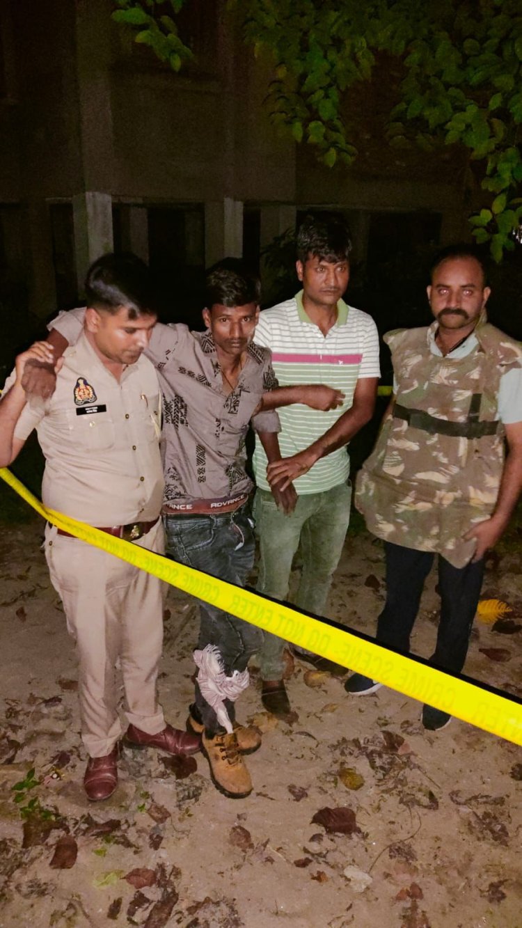 25 हजार का इनामी अपराधी करण मुठभेड़ में गिरफ्तार, पैर में लगी गोली