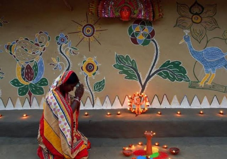 झाड़ग्राम में धूमधाम से मनाया गया पारंपरिक ‘बांधना पर्व’