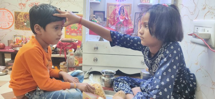 पीतलनगरी मुरादाबाद में धूमधाम से मनाया गया भैया दूज का पर्व