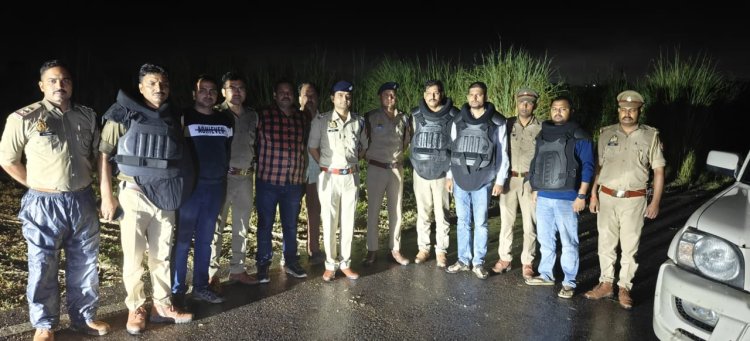 प्रयागराज: मुठभेड़ में गोली लगने से एक बदमाश घायल, तमंचा एवं कारतूस बरामद