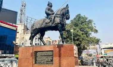 लखनऊ: महाराणा प्रताप गेट से राजनाथ सिंह और ब्रजेश पाठक का नाम गायब, भाजपा पार्षदों ने जताया विरोध