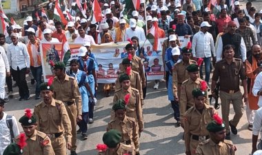 एक भारत–श्रेष्ठ भारत की गूंज के साथ निकली एकता यात्रा, लौह पुरुष पटेल को दी श्रद्धांजलि