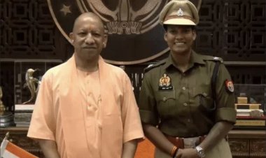 वर्ल्ड कप स्टार दीप्ति शर्मा लखनऊ पहुंचीं, भारतीय क्रिकेट की चैंपियन बेटीने की मुख्यमंत्री योगी से मुलाकात