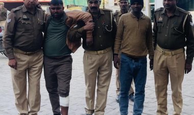 इस्लामिया ग्राउंड में मुठभेड़: एक बदमाश के पैर में लगी गोली