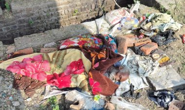 नाले के किनारे कूड़े के ढेर में अज्ञात वृद्ध का शव मिलने से मचा हड़कम्प