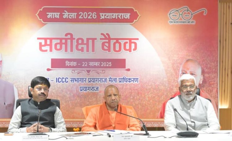 मुख्यमंत्री योगी ने प्रयागराज में की माघ मेला की तैयारियों की समीक्षा