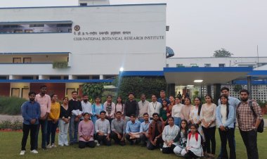 एमजीयूजी के कृषि विद्यार्थियों में लिया एनबीआरआई में प्रशिक्षण, जाना जैव उर्वरकों का महत्व