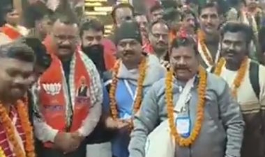 काशी तमिल संगमम-4.0 में टीचर्स डेलिगेशन का दूसरा दल पहुंचा वाराणसी, स्टेशन पर हुआ भव्य स्वागत