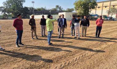 वॉटर हार्वेस्टिंग फॉर्मूले से तैयार हो रहा मैदान, खिलाड़ियों को मिलेगा आधुनिक स्पोर्ट्स ग्राउंड