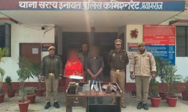 गोवंश हत्या मामले में महिला समेत दो गिरफ्तार, औजार बरामद