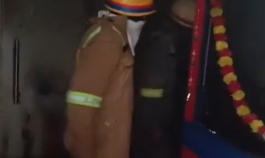 लखनऊ: हजरतगंज के पीएस टावर में लगी आग