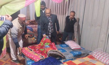 ठंड से राहत के लिए जौनपुर में रैन बसेरे व अलाव की व्यवस्था तेज, एडीएम ने किया औचक निरीक्षण