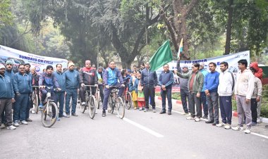 संडे ऑन साइकिल” अभियान की पहली वर्षगांठ: बरेका में जोशपूर्ण साइकिल रैली