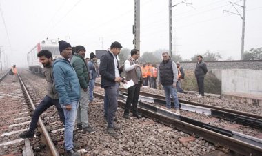 दो दिवसीय संरक्षा ऑडिट के पहले दिन टीम ने किया कानपुर-इटावा खंड का निरीक्षण